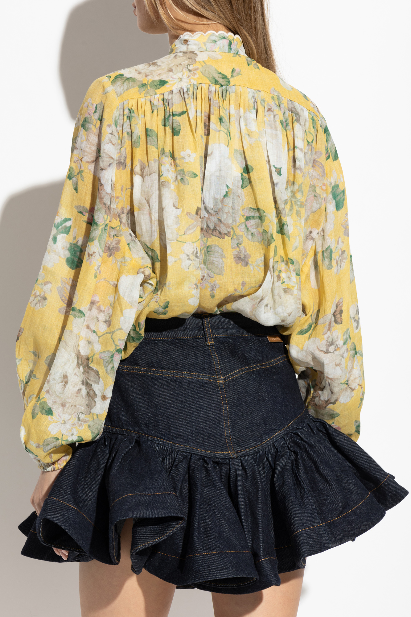 Tシャツ・カットソー Zimmermann SS25 BLOUSE WITH FLORAL PATTERN (0765TRS252 YFL) zimmermann-acacia-scallop-